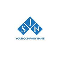 sjn brief logo ontwerp op witte achtergrond. sjn creatieve initialen brief logo concept. sjn brief ontwerp. vector