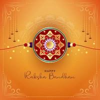 Indiase traditionele festival gelukkig raksha bandhan wenskaart ontwerp vector