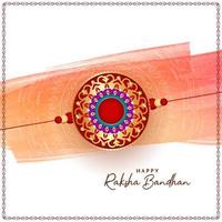 gelukkig raksha bandhan festival groet elegante achtergrond vector