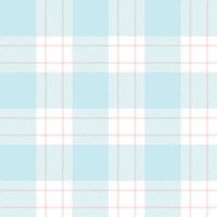 tartan geruite plaids lichtblauwe en roze kleuren. naadloze stof textuur pastelkleuren. vector