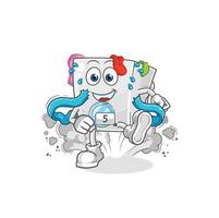 wasmachine vector cartoon