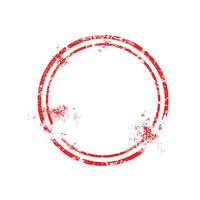rode cirkel rubber stempel met lege ruimte vectorillustratie geïsoleerd op een witte achtergrond vector