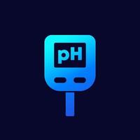 ph-meterpictogram op donker vector