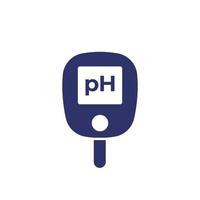 ph meter pictogram op wit vector