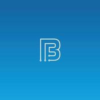 abstracte bf brief logo vector sjabloonontwerp.
