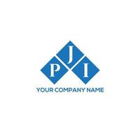 pji brief logo ontwerp op witte achtergrond. pji creatieve initialen brief logo concept. pji brief ontwerp. vector