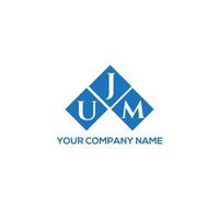 ujm brief logo ontwerp op witte achtergrond. ujm creatieve initialen brief logo concept. ujm brief ontwerp. vector