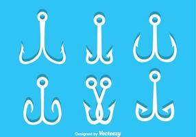 Fish Hook Pictogrammen vector