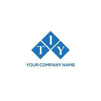 tiy brief logo ontwerp op witte achtergrond. tiy creatieve initialen brief logo concept. tiy brief ontwerp. vector