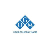 ogm brief design.ogm brief logo ontwerp op witte achtergrond. ogm creatieve initialen brief logo concept. ogm brief design.ogm brief logo ontwerp op witte achtergrond. O vector