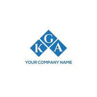 KGA brief logo ontwerp op witte achtergrond. kga creatieve initialen brief logo concept. kga-letterontwerp. vector