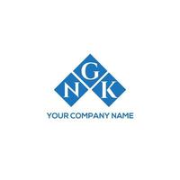 NGK brief logo ontwerp op witte achtergrond. ngk creatieve initialen brief logo concept. ngk brief ontwerp. vector