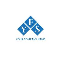 fys brief logo ontwerp op witte achtergrond. fys creatieve initialen brief logo concept. fys-briefontwerp. vector