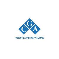 CGA brief logo ontwerp op witte achtergrond. cga creatieve initialen brief logo concept. cga brief ontwerp. vector