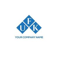 ufk brief logo ontwerp op witte achtergrond. ufk creatieve initialen brief logo concept. ufk brief ontwerp. vector