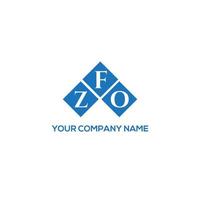 zfo brief logo ontwerp op witte achtergrond. zfo creatieve initialen brief logo concept. zfo brief ontwerp. vector