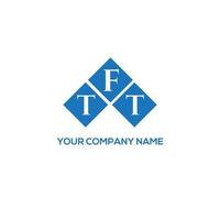 tft brief logo ontwerp op witte achtergrond. tft creatieve initialen brief logo concept. tft-letterontwerp. vector