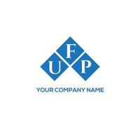 upp brief logo ontwerp op witte achtergrond. uff creatieve initialen brief logo concept. uff-briefontwerp. vector