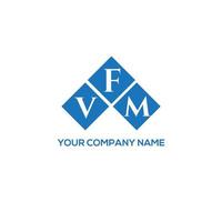 vfm brief logo ontwerp op witte achtergrond. vfm creatieve initialen brief logo concept. vfm brief ontwerp. vector