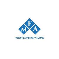 mfa brief logo ontwerp op witte achtergrond. mfa creatieve initialen brief logo concept. mfa brief ontwerp. vector