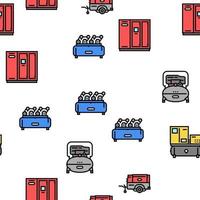 luchtcompressor gereedschap vector naadloze patroon