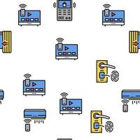 slimme huisapparatuur vector naadloos patroon