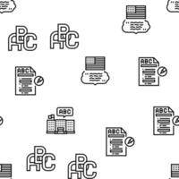 Engelse taal leren op school vector naadloos patroon
