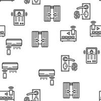 slimme huisapparatuur vector naadloos patroon