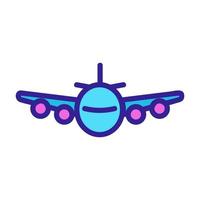 passagiersvliegtuig pictogram vector. geïsoleerde contour symbool illustratie vector
