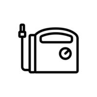 luchtcompressor indicator pictogram vector overzicht illustratie