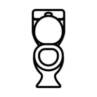 toilet pictogram vector. geïsoleerde contour symbool illustratie vector