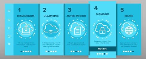 cloudservice onboarding vector