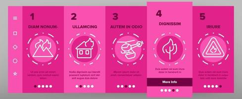 wildvuur, bosbrand vector onboarding