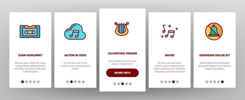 muziek, audio vector onboarding