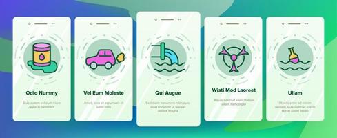 vervuiling van het milieu vector onboarding
