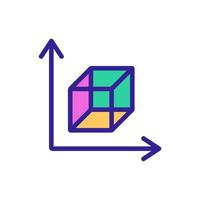 3D print printer pictogram vector. geïsoleerde contour symbool illustratie vector