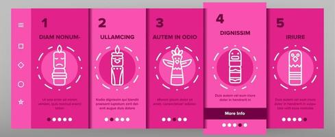 tribal oude idolen vector onboarding