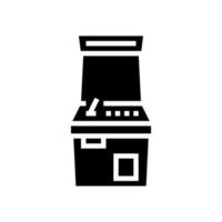 gokautomaat geek glyph pictogram vectorillustratie vector