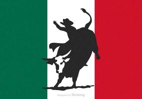 Gratis Rodeo Bull Rider Vector