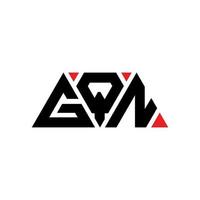 gqn driehoek brief logo ontwerp met driehoekige vorm. gqn driehoek logo ontwerp monogram. gqn driehoek vector logo sjabloon met rode kleur. gqn driehoekig logo eenvoudig, elegant en luxueus logo. gqn