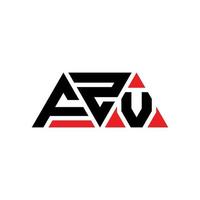 fzv driehoek brief logo ontwerp met driehoekige vorm. fzv driehoek logo ontwerp monogram. fzv driehoek vector logo sjabloon met rode kleur. fzv driehoekig logo eenvoudig, elegant en luxueus logo. fzv