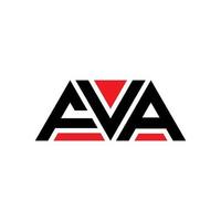 fva driehoek brief logo ontwerp met driehoekige vorm. fva driehoek logo ontwerp monogram. fva driehoek vector logo sjabloon met rode kleur. fva driehoekig logo eenvoudig, elegant en luxueus logo. fva