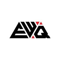 ewq driehoek brief logo ontwerp met driehoekige vorm. ewq driehoek logo ontwerp monogram. ewq driehoek vector logo sjabloon met rode kleur. ewq driehoekig logo eenvoudig, elegant en luxueus logo. ewq