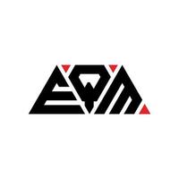 eqm driehoek brief logo ontwerp met driehoekige vorm. eqm driehoek logo ontwerp monogram. eqm driehoek vector logo sjabloon met rode kleur. eqm driehoekig logo eenvoudig, elegant en luxueus logo. eqm