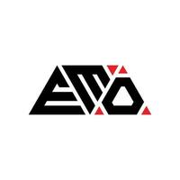 emo driehoek brief logo ontwerp met driehoekige vorm. emo driehoek logo ontwerp monogram. emo driehoek vector logo sjabloon met rode kleur. emo driehoekig logo eenvoudig, elegant en luxueus logo. emo