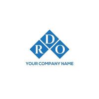 rdo brief logo ontwerp op witte achtergrond. rdo creatieve initialen brief logo concept. rdo-briefontwerp. vector