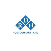 rdn brief logo ontwerp op witte achtergrond. rdn creatieve initialen brief logo concept. rdn brief ontwerp. vector