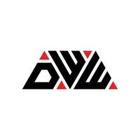 dww driehoek brief logo ontwerp met driehoekige vorm. DWW driehoek logo ontwerp monogram. DWW driehoek vector logo sjabloon met rode kleur. dww driehoekig logo eenvoudig, elegant en luxueus logo. dww