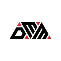 dmm driehoek brief logo ontwerp met driehoekige vorm. dmm driehoek logo ontwerp monogram. dmm driehoek vector logo sjabloon met rode kleur. dmm driehoekig logo eenvoudig, elegant en luxueus logo. dmm