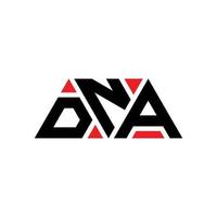 dna driehoek brief logo ontwerp met driehoekige vorm. dna driehoek logo ontwerp monogram. dna driehoek vector logo sjabloon met rode kleur. dna driehoekig logo eenvoudig, elegant en luxueus logo. DNA